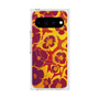 プレミアムスクエアケース with Pixelsnap［ y2k(Year2000) - Flower - Orange purple ］