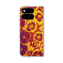 プレミアムスクエアケース with Pixelsnap［ y2k(Year2000) - Flower - Orange purple ］