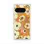 プレミアムスクエアケース with Pixelsnap［ y2k(Year2000) - Flower - Orange Pink ］