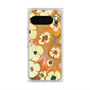 プレミアムスクエアケース with Pixelsnap［ y2k(Year2000) - Flower - Orange Pink ］