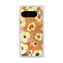 プレミアムスクエアケース with Pixelsnap［ y2k(Year2000) - Flower - Orange Pink ］