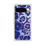 プレミアムスクエアケース with Pixelsnap［ y2k(Year2000) - Flower - Rich Purple ］