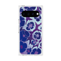 プレミアムスクエアケース with Pixelsnap［ y2k(Year2000) - Flower - Rich Purple ］