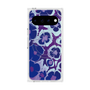 プレミアムスクエアケース with Pixelsnap［ y2k(Year2000) - Flower - Rich Purple ］