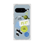 プレミアムスクエアケース with Pixelsnap［ Playful sticker - Dusty Blue ］