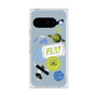 プレミアムスクエアケース with Pixelsnap［ Playful sticker - Dusty Blue ］