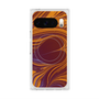プレミアムスクエアケース with Pixelsnap［ y2k(Year2000) - Heart - High contrast Orange ］