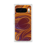 プレミアムスクエアケース with Pixelsnap［ y2k(Year2000) - Heart - High contrast Orange ］