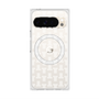 プレミアムスクエアケース with Pixelsnap［ LANVIN en Bleu - Monogram - White ］