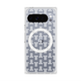 プレミアムスクエアケース with Pixelsnap［ LANVIN en Bleu - Monogram - White ］