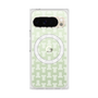 プレミアムスクエアケース with Pixelsnap［ LANVIN en Bleu - Monogram - White ］