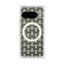 プレミアムスクエアケース with Pixelsnap［ LANVIN en Bleu - Monogram - Yellow ］