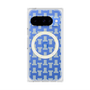 プレミアムスクエアケース with Pixelsnap［ LANVIN en Bleu - Monogram - Yellow ］