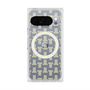 プレミアムスクエアケース with Pixelsnap［ LANVIN en Bleu - Monogram - Yellow ］