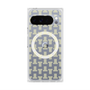 プレミアムスクエアケース with Pixelsnap［ LANVIN en Bleu - Monogram - Yellow ］
