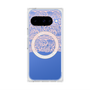 プレミアムスクエアケース with Pixelsnap［ LANVIN en Bleu - Lace - Pink ］