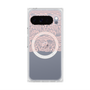 プレミアムスクエアケース with Pixelsnap［ LANVIN en Bleu - Lace - Pink ］