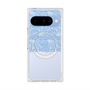 プレミアムスクエアケース with Pixelsnap［ LANVIN en Bleu - Lace - Blue ］
