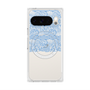 プレミアムスクエアケース with Pixelsnap［ LANVIN en Bleu - Lace - Blue ］