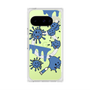 プレミアムスクエアケース with Pixelsnap［ PAINTING SMILE Blue ］