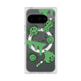 プレミアムスクエアケース with Pixelsnap［ PAINTING SMILE Green ］