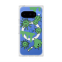 プレミアムスクエアケース with Pixelsnap［ PAINTING SMILE Green ］