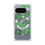 プレミアムスクエアケース with Pixelsnap［ PAINTING SMILE Green ］
