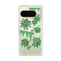 プレミアムスクエアケース with Pixelsnap［ PAINTING SMILE Green ］