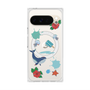 プレミアムスクエアケース with Pixelsnap［ DRAWING PAPER Blue ］