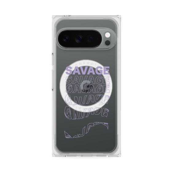 プレミアムスクエアケース with Pixelsnap［ SAVAGE Purple ］