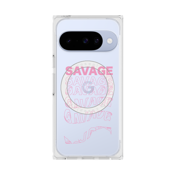 プレミアムスクエアケース with Pixelsnap［ SAVAGE Pink ］