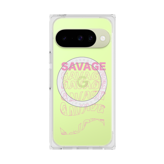 プレミアムスクエアケース with Pixelsnap［ SAVAGE Pink ］