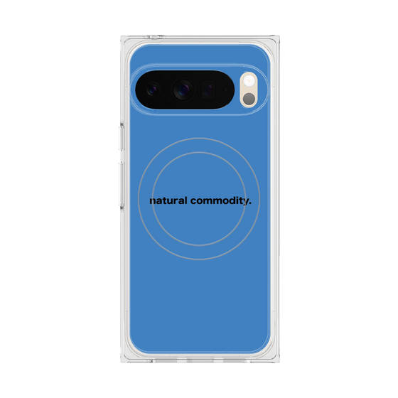 プレミアムスクエアケース with Pixelsnap［ NATURAL COMMODITY Blue ］