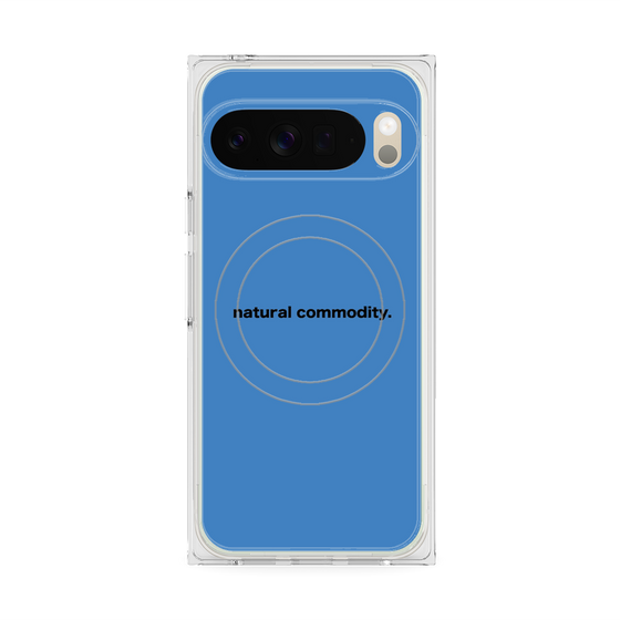 プレミアムスクエアケース with Pixelsnap［ NATURAL COMMODITY Blue ］