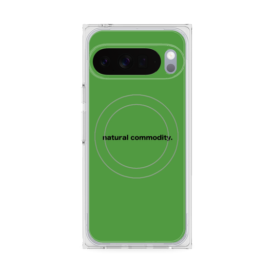 プレミアムスクエアケース with Pixelsnap［ NATURAL COMMODITY Green ］