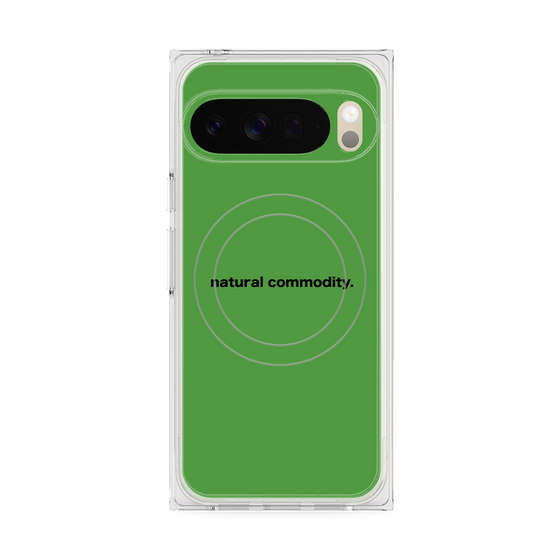 プレミアムスクエアケース with Pixelsnap［ NATURAL COMMODITY Green ］