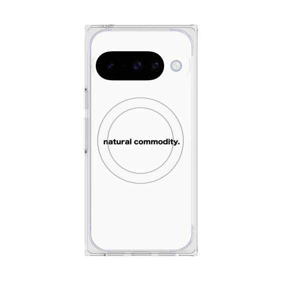 プレミアムスクエアケース with Pixelsnap［ NATURAL COMMODITY White ］