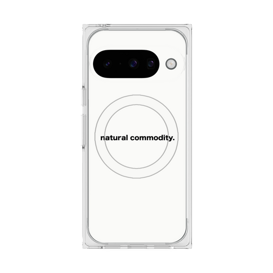 プレミアムスクエアケース with Pixelsnap［ NATURAL COMMODITY White ］