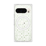 プレミアムスクエアケース with Pixelsnap［ LANVIN en Bleu - Logo Pattern - White ］