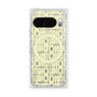 プレミアムスクエアケース with Pixelsnap［ LANVIN en Bleu - Logo Pattern - Yellow ］