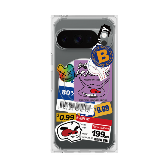 プレミアムスクエアケース with Pixelsnap［ Demon Friends Sticker .1 ］