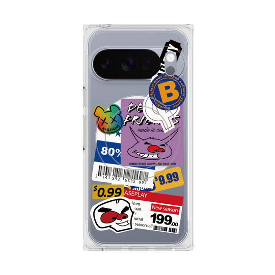プレミアムスクエアケース with Pixelsnap［ Demon Friends Sticker .1 ］