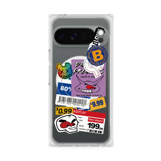 プレミアムスクエアケース with Pixelsnap［ Demon Friends Sticker .1 ］