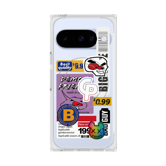 プレミアムスクエアケース with Pixelsnap［ Demon Friends Sticker .2 ］