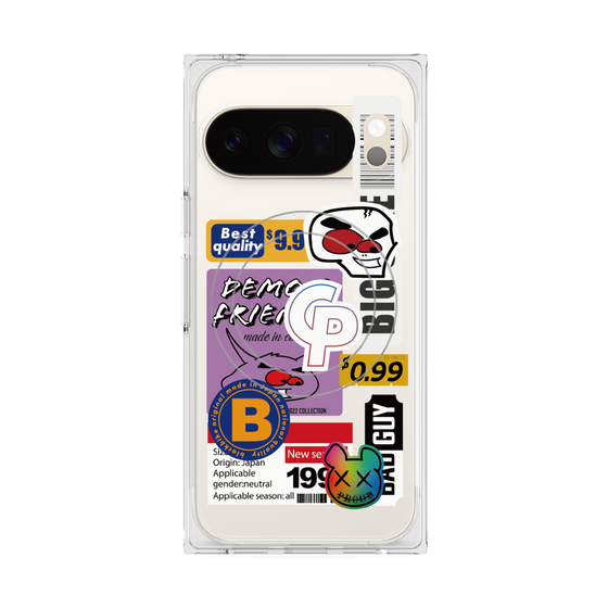 プレミアムスクエアケース with Pixelsnap［ Demon Friends Sticker .2 ］