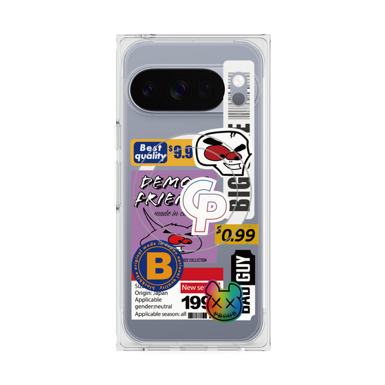 プレミアムスクエアケース with Pixelsnap［ Demon Friends Sticker .2 ］