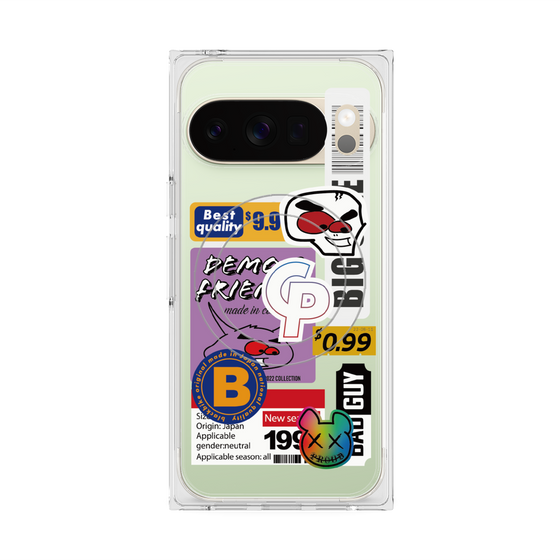 プレミアムスクエアケース with Pixelsnap［ Demon Friends Sticker .2 ］