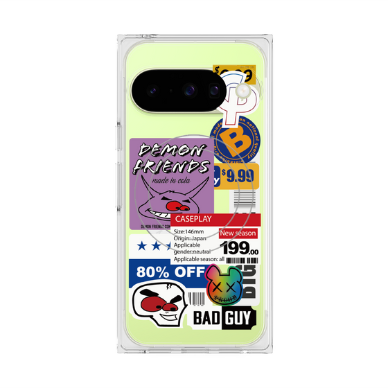 プレミアムスクエアケース with Pixelsnap［ Demon Friends Sticker .3 ］