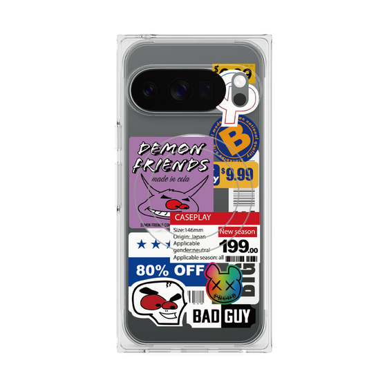 プレミアムスクエアケース with Pixelsnap［ Demon Friends Sticker .3 ］