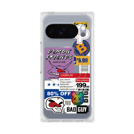 プレミアムスクエアケース with Pixelsnap［ Demon Friends Sticker .3 ］